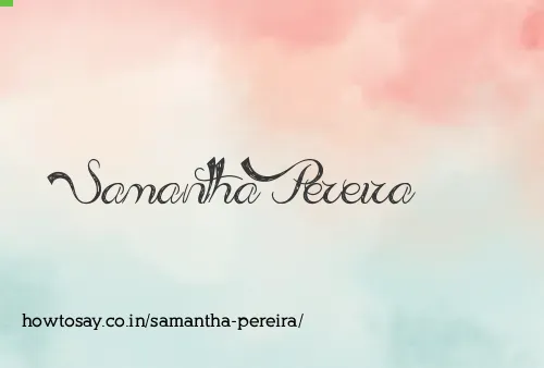 Samantha Pereira