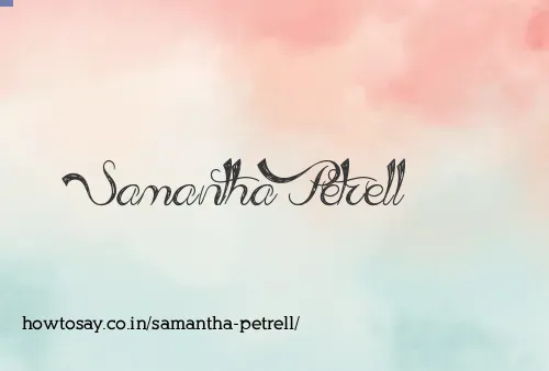 Samantha Petrell