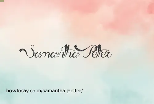 Samantha Petter