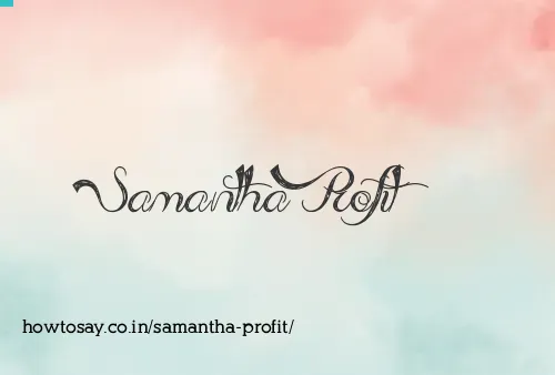 Samantha Profit