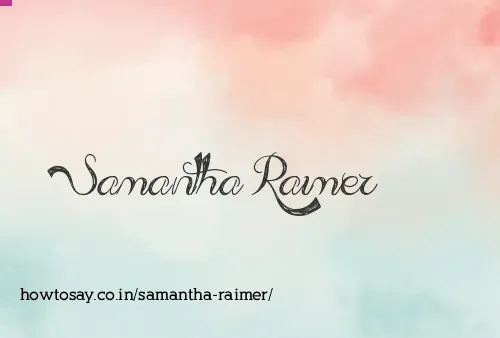 Samantha Raimer