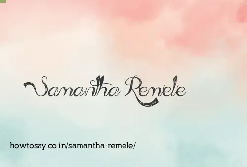 Samantha Remele