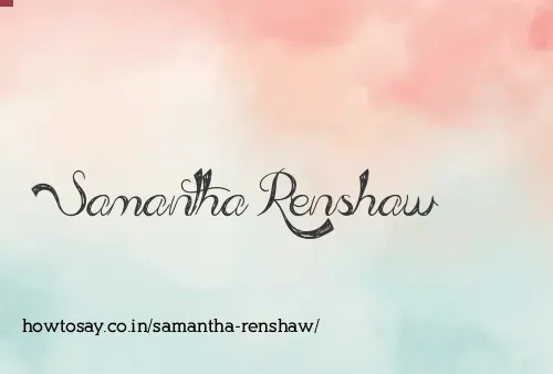 Samantha Renshaw