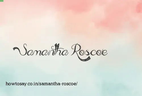Samantha Roscoe