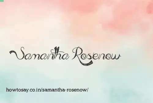 Samantha Rosenow