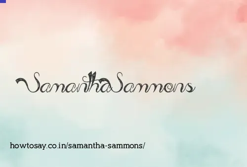Samantha Sammons