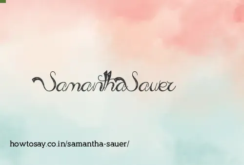 Samantha Sauer
