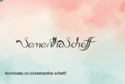 Samantha Scheff