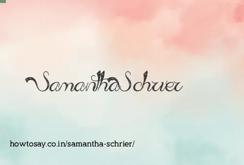 Samantha Schrier