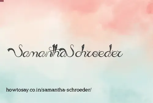 Samantha Schroeder