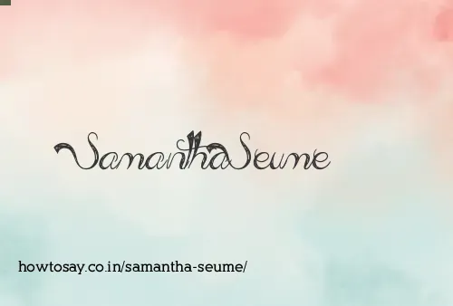 Samantha Seume