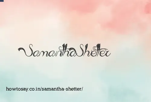 Samantha Shetter