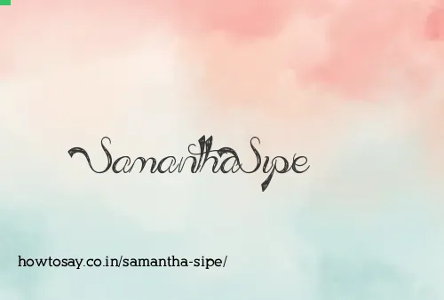 Samantha Sipe