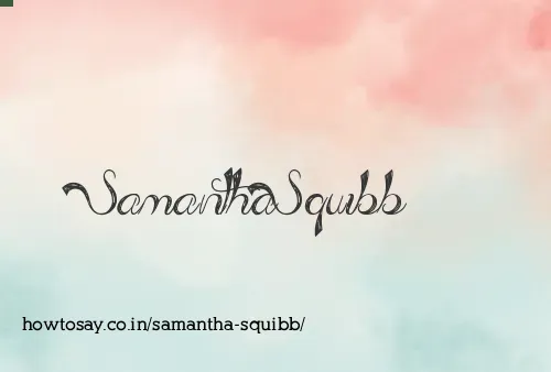 Samantha Squibb