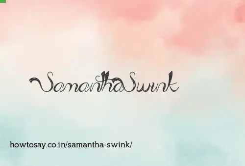 Samantha Swink