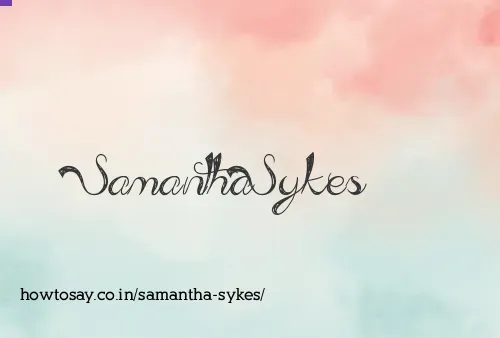 Samantha Sykes