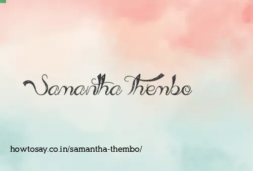 Samantha Thembo