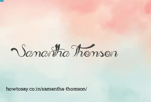 Samantha Thomson