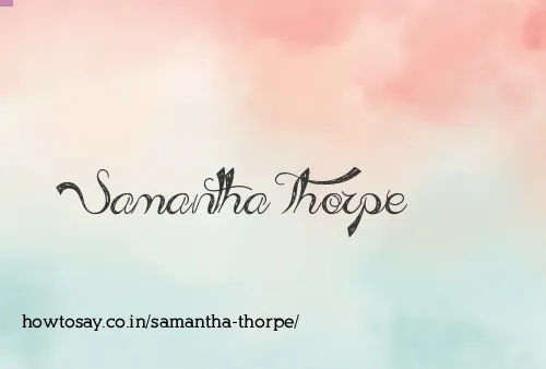 Samantha Thorpe