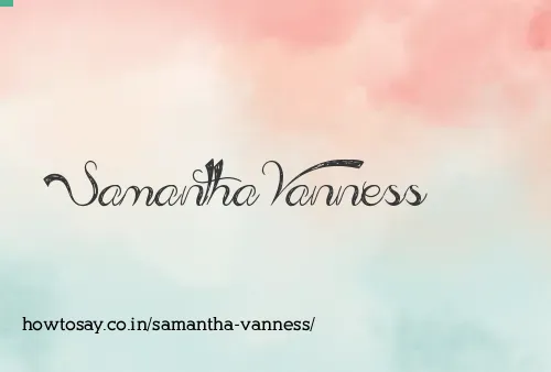Samantha Vanness