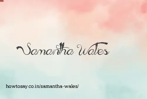 Samantha Wales