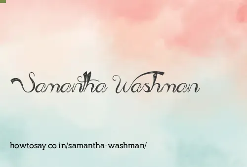 Samantha Washman