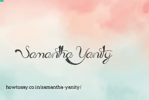 Samantha Yanity