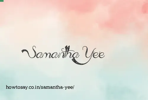 Samantha Yee