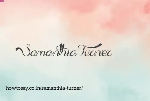 Samanthia Turner