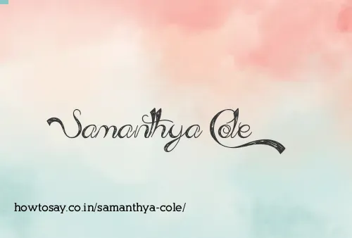Samanthya Cole