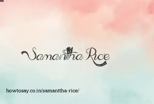 Samanttha Rice