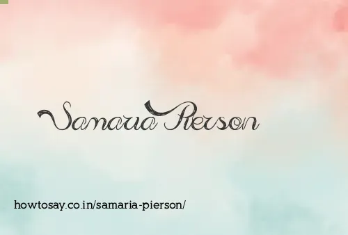 Samaria Pierson