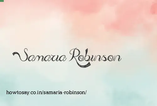 Samaria Robinson