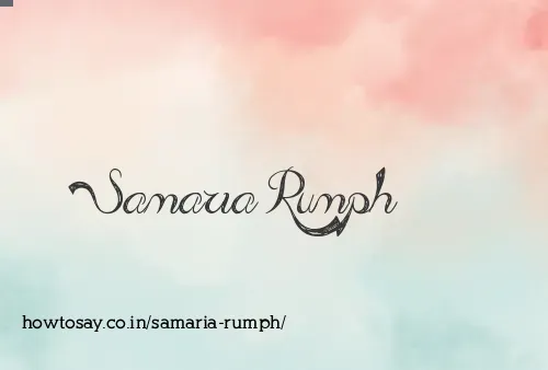 Samaria Rumph