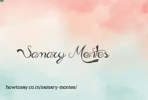 Samary Montes