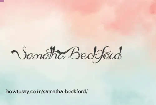 Samatha Beckford