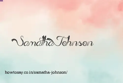 Samatha Johnson