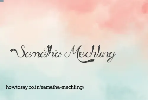Samatha Mechling