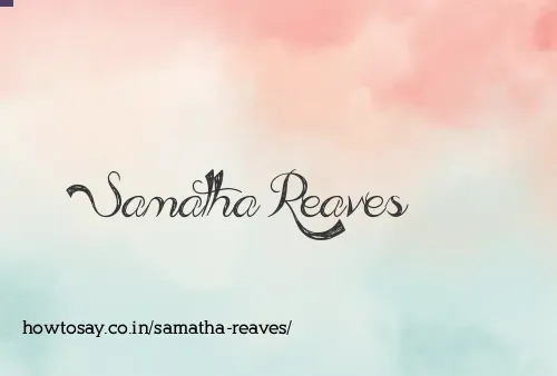 Samatha Reaves
