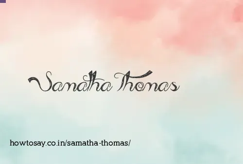 Samatha Thomas