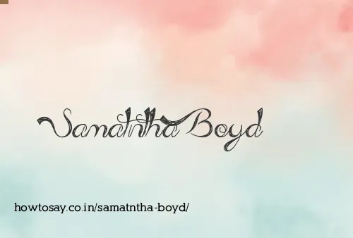 Samatntha Boyd