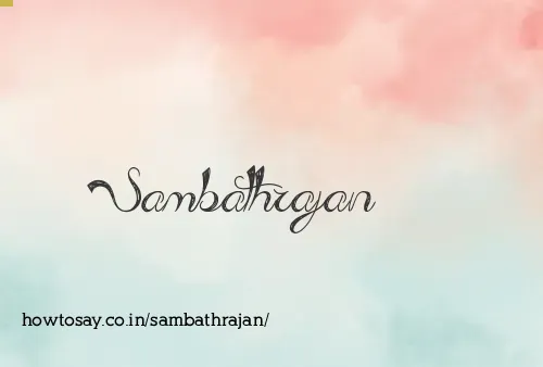 Sambathrajan