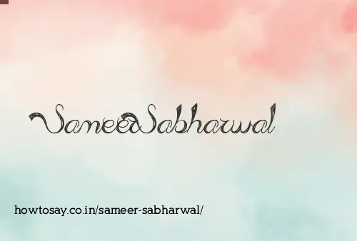 Sameer Sabharwal