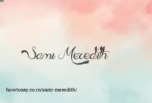 Sami Meredith