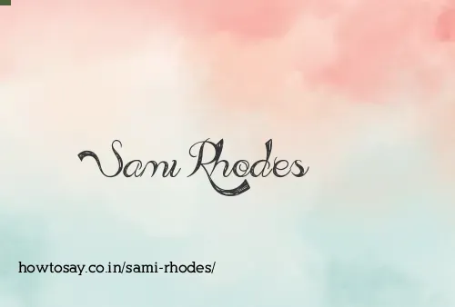 Sami Rhodes