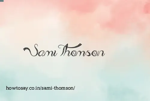 Sami Thomson