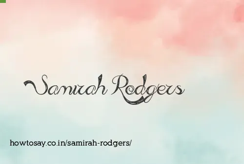 Samirah Rodgers