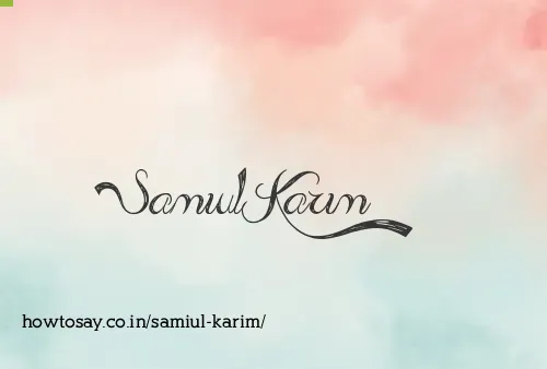Samiul Karim
