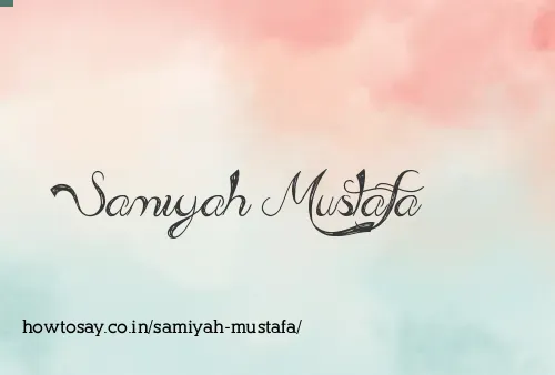Samiyah Mustafa