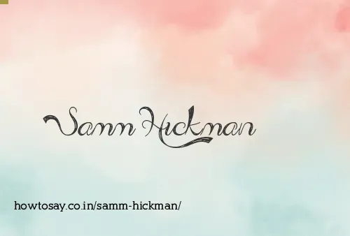 Samm Hickman